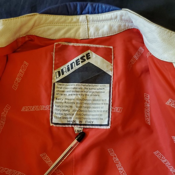 Authentic Dainese 2-Piece Vintage Leather Motorcycle Suit - Made in Italy - Picture 12 of 16